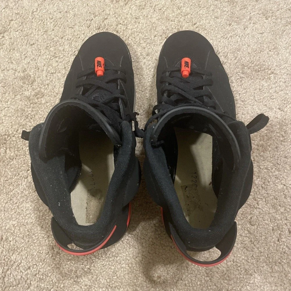 Air Jordan 6 Retro "Black Infrared" (2019) Men's (384664-060) Size 10.5 - Picture 6 of 10